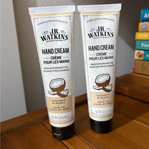J.R. Watkins Hand‎ Cream Coconut & Honey Made with Shea Butter, Jojoba Oil 2 Set